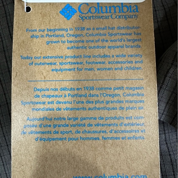 Columbia Security Check II Omni Shade UPF Button Down Shirt Gray Men's Lg NEW - Picture 11 of 14